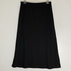 Nuggles Maxi Skirt Womens XL Black Classic ALine NoSlit Modest Apostolic Stretch